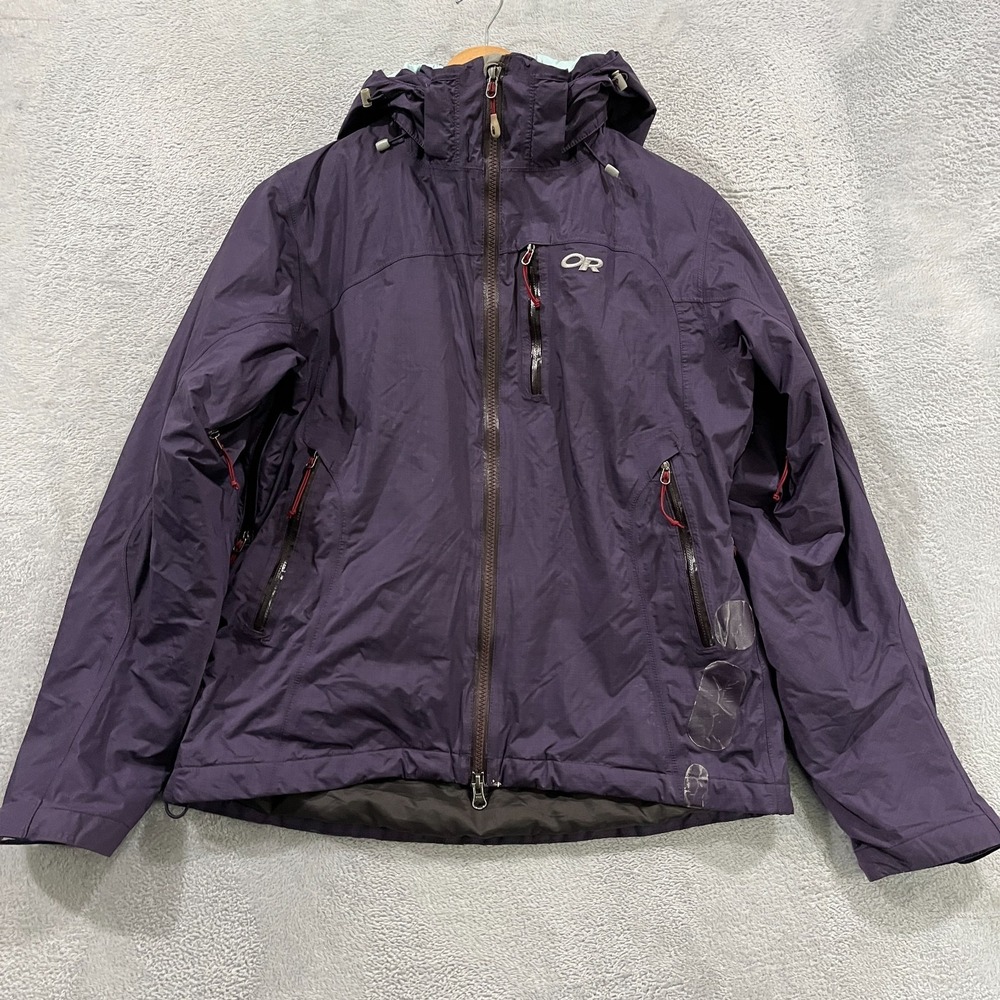 Outdoor Research Jacket‎ Womens Small Pertex Shield Hooded Recco Goose Down
